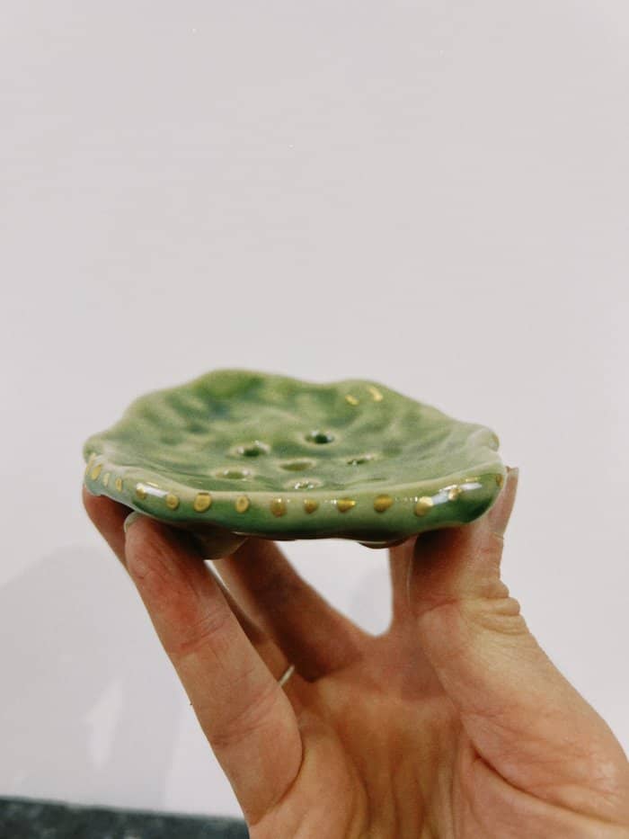 Helecho Soap Dish I - with gold lustre - Daisy Witch Club