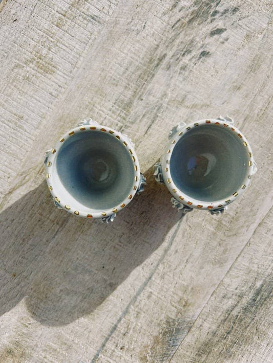 Neblina Egg Cups with Gold Lustre - Daisy Witch Club