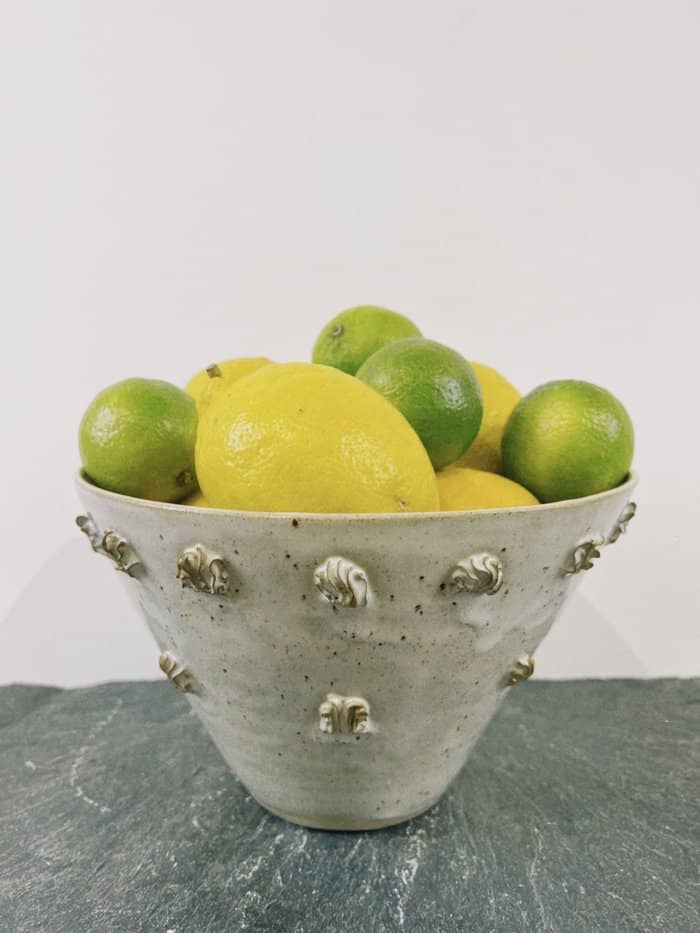 Biscuit Flared Fruit Bowl - double shells - Daisy Witch Club