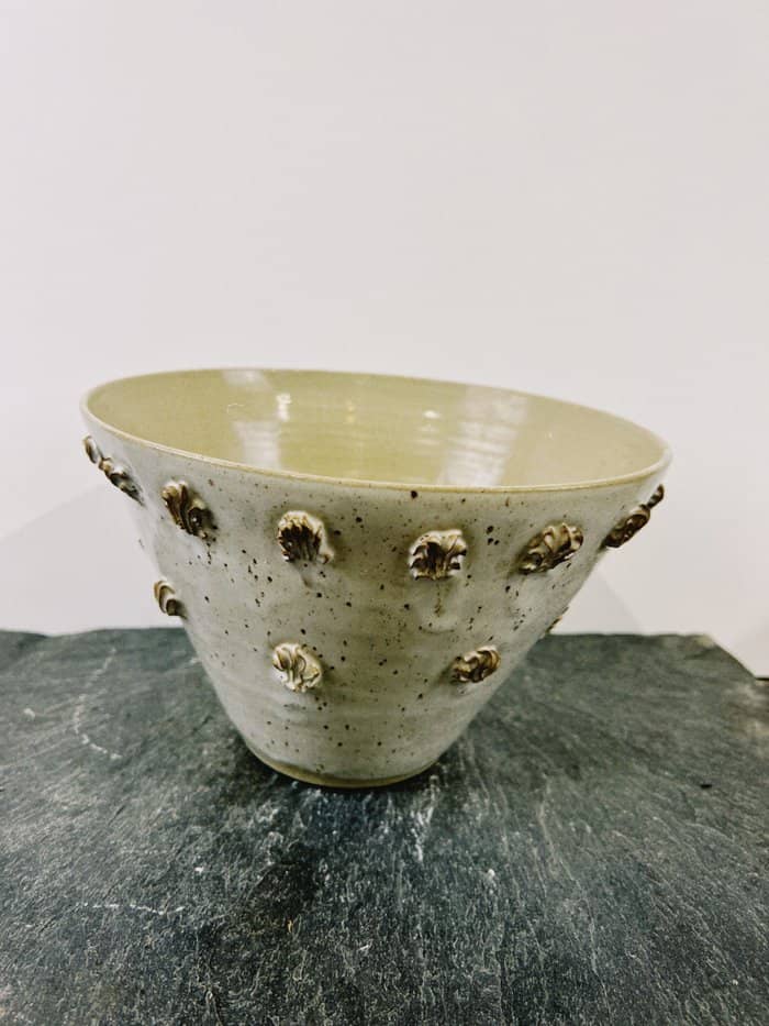 Biscuit Flared Fruit Bowl - double shells - Daisy Witch Club