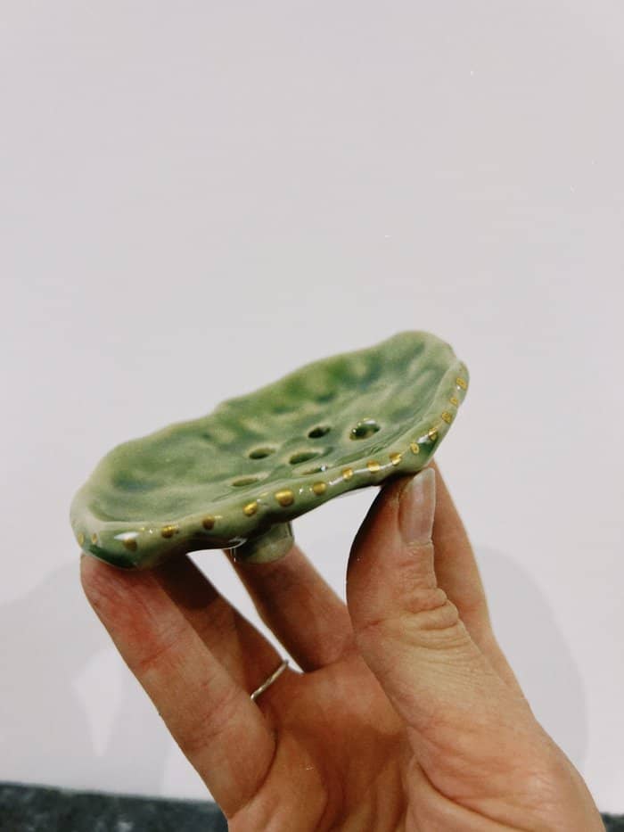 Helecho Soap Dish I - with gold lustre - Daisy Witch Club