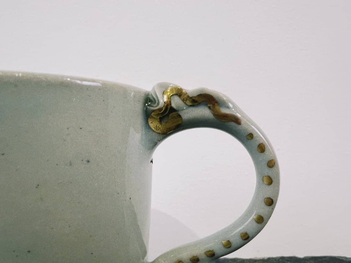 Salvia Coffee Mug with Gold Lustre - Daisy Witch Club