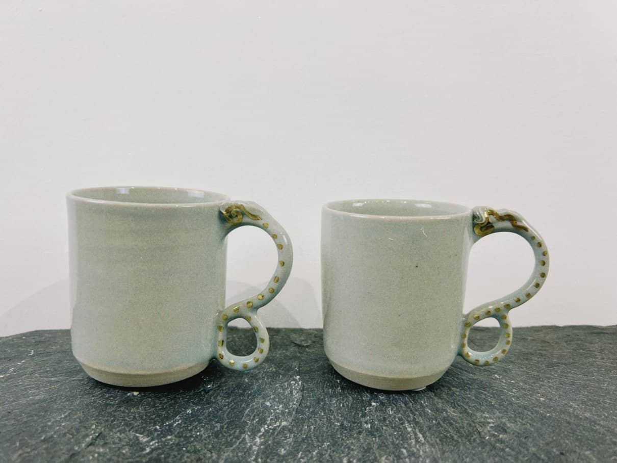Salvia Coffee Mug with Gold Lustre - Daisy Witch Club
