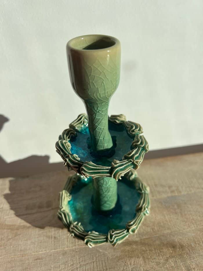 Laguna River Candlestick with Cake - Daisy Witch Club