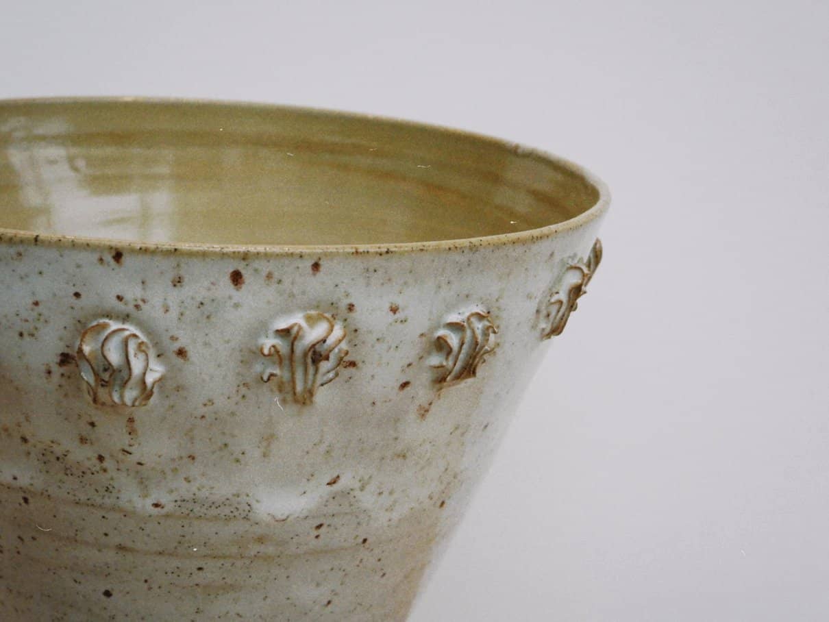Biscuit Flared Fruit Bowl ft shells - Daisy Witch Club