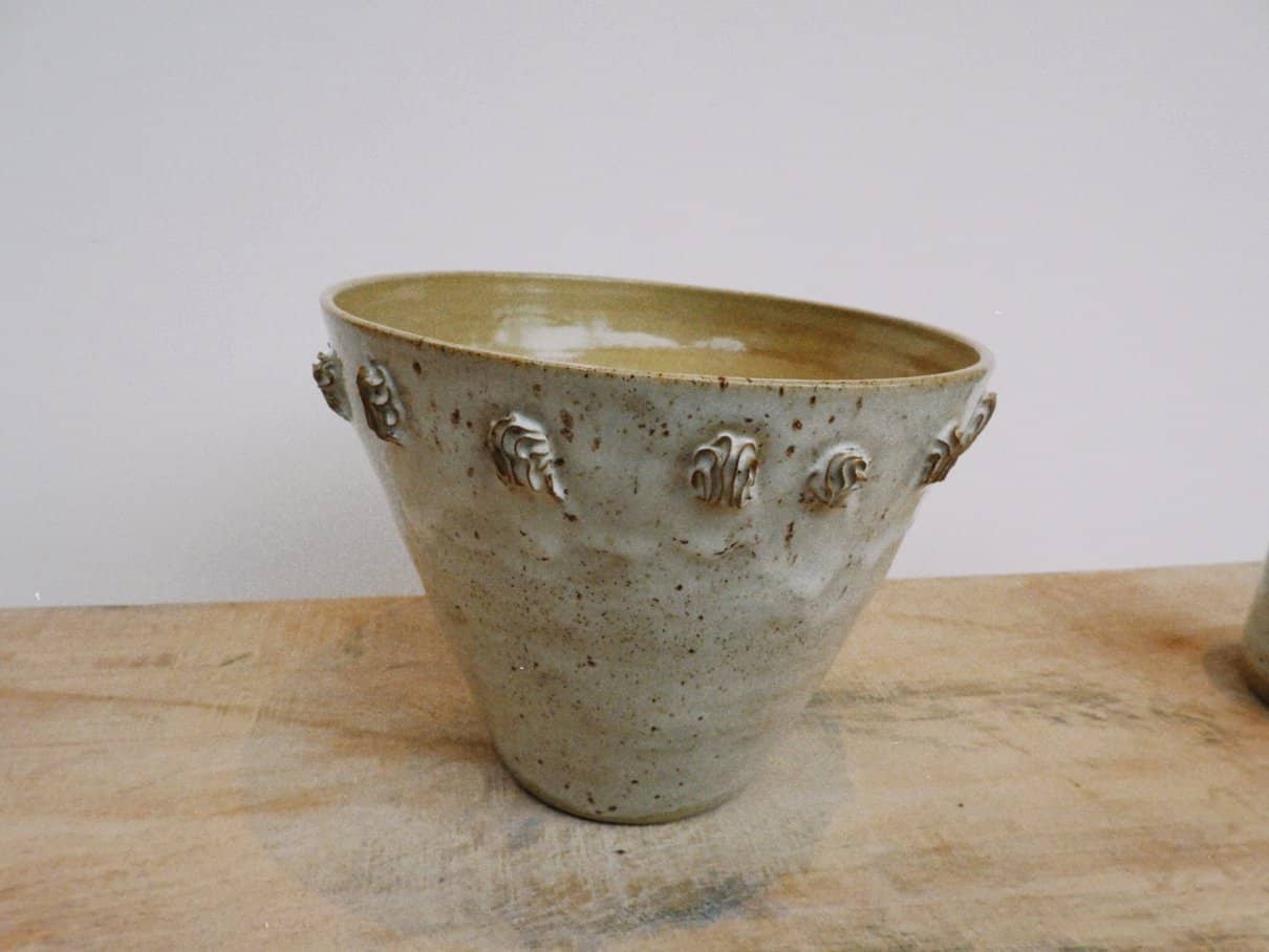 Biscuit Flared Fruit Bowl ft shells - Daisy Witch Club