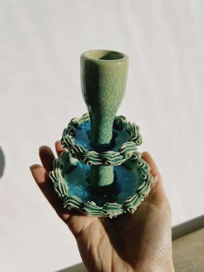 Laguna Candlestick With Cake - Daisy Witch Club