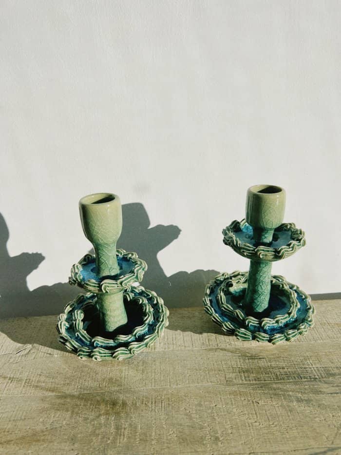 Laguna River Candlestick with Cake - Daisy Witch Club
