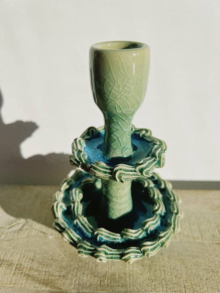 Laguna River Candlestick with Cake - Daisy Witch Club
