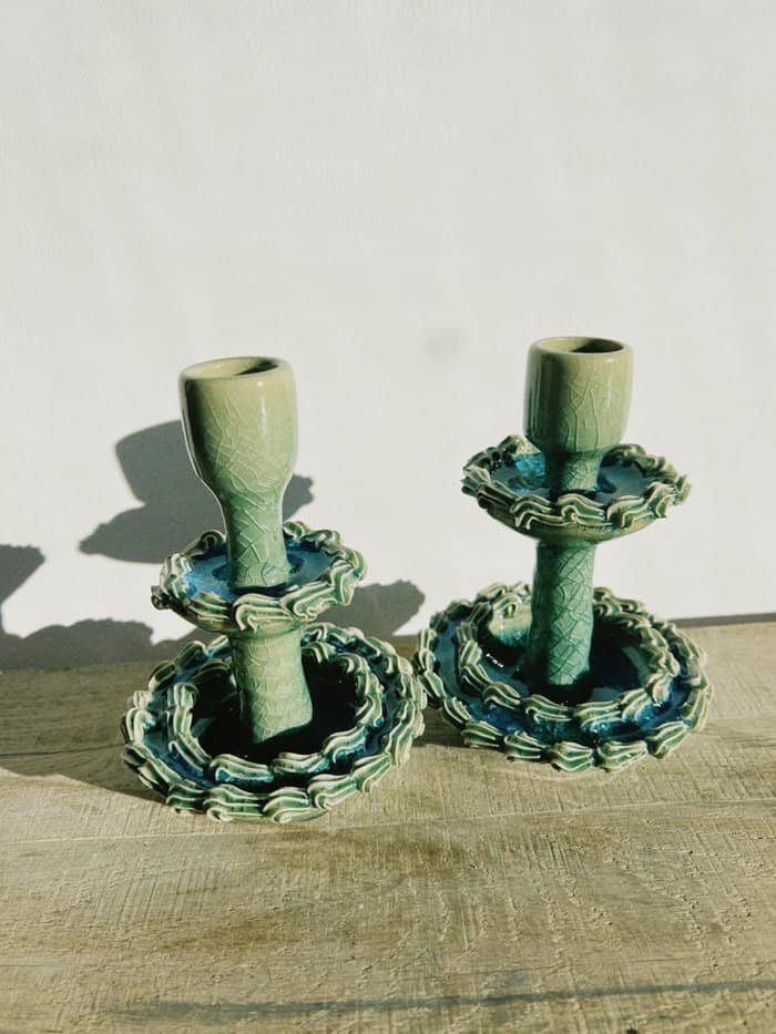 Laguna River Candlestick with Cake - Daisy Witch Club