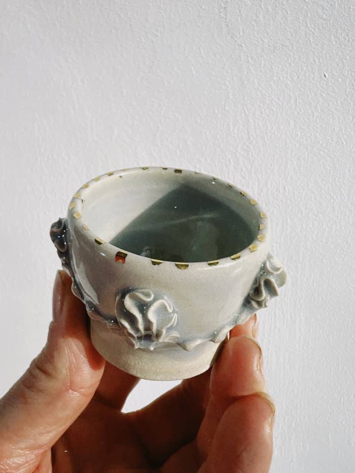 Neblina Egg Cups with Gold Lustre - Daisy Witch Club