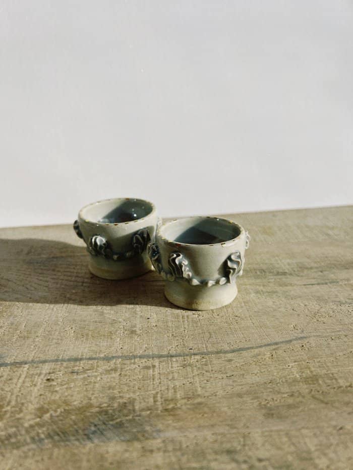 Neblina Egg Cups with Gold Lustre - Daisy Witch Club
